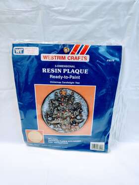 16176 Westrim Crafts Christmas Candlelight Tree 3 Dimensional Resin Plaque