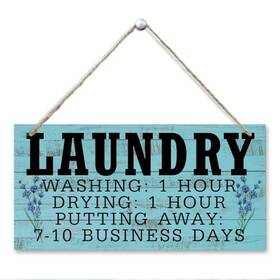 Xmgb120 Wqxhn Funny Laundry Room Wooden Decor Sign Washroom Art Home