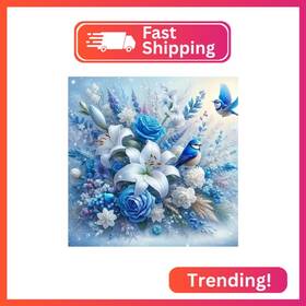 Wslwxshm Mm069 Diamond Art Painting Kits For Adults Flower Round Full Drill A