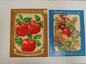 X114-a X130-a Meyercord Vintage Decals Matching Packages Apple Themed