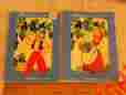X123-a Meyercord Lot-2 Vintage Decals-girl Boy Picking Grapes 123-c