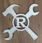 X15.3 Hanger Cutout Tools Wood Unfinished 15.8 Initial Monogram Laser Door