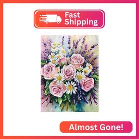 Yh-dp-fl001 Yiyiah Bouquet Diamond Painting Kits For Adults - Flower Art Be