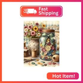 Yh-dp-nk001 Yiyiah Sewing Diamond Art Kits For Adults -full Drill Painting Craft Kit