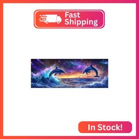 30-dolphins-dp-yom-01 Yomiie Large 5d Diamond Art Kits For Adults Dolphins Painting Lands