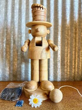 97-140 Zims Zim S Unfinished Hobo Clown Nutcracker