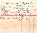 1893 Antique Receipt Fw Devoe & Cj Raynolds Paints New York Ny Artist Brushes. Fixed Price $17.86.