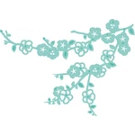 Cherry Blossom 3.5X2.75 Kaisercraft Decorative Die Cutting DD418. Fixed Price $18.47.