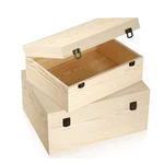 Pack Large Unfinished Wooden Box With Hinged Lid, 14 X10.4 6.5", 12"X 9"X.... Fixed Price $47.87.