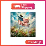Reivworl Independence Day Diamond Art Kits For Adults, Wildflowers Paint. Fixed Price $12.83.