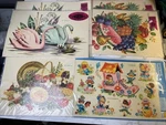 Vintage Lot Of 6 New Meyercord Decal Sheets - Foods, Swans, Children Ephemera. Fixed Price $30.00.