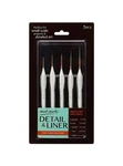 Mont Marte 5-PIECE Liner Set For Painting, Detailed Wood Handle Brushes. Fixed Price $17.99.