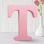 Aocean 6 Inch Pink Letters Unfinished Wooden For Wall Maga Decor.... Fixed Price $13.60.