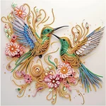 5D Special Shape Diamond Art Kits For Beginners, Hummingbirds Painting... Fixed Price $13.99.