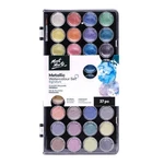 Mont Marte Signature Metallic Watercolor Set, 37 Piece Pearl Paint, 36 Vibrant. Fixed Price $18.04.