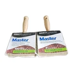 2 Bestt Liebco 4" Brush White China Bristle Blend For Stains And Sealants. Fixed Price $42.00.