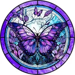 Ajepon Butterfly Diamond Painting Kits For Adults - Stained Glass. Fixed Price $8.95.