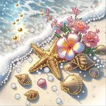Ajepon Beach Pearl Painting Kits For Adults - Special Shape Diamond Art WYZ042. Fixed Price $20.23.