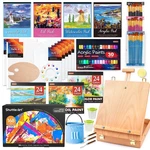 168 Pcs Artist Painting Kit, Deluxe With Paint, Wooden Easel, Canvase.... Fixed Price $121.27.