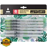 Arteza Water Brush Pens 6-PIECE Set Fine Medium Broad Tips. Fixed Price $27.99.