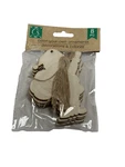 Crafters Square 8 Piece Wood Santa Ornaments Paint Color Kids Adults. Fixed Price $10.00.