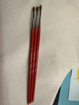Princeton Basic Synthetic Short Handle Brush Round Size 4. Fixed Price $7.99.
