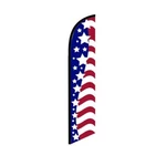 American Glory Us Flag Swooper Flutter Feather 3FT X 11.5FT Tall. Fixed Price $179.50.