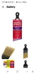 Wooster Paint Brush 2 Inch Short Handle Angled Sash Soft Tips Flexible Synthetic. Fixed Price $16.00.