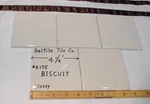 5 Pieces *gloss Biscuit* Ceramic Tiles By The Daltile CO....4-1/4" Square New. Fixed Price $9.88.