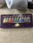 Myartscape Artist Quality Oil Paint Set 12 X 21ML Multicolor Strongly Pigmented. Fixed Price $16.99.