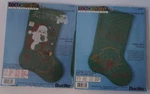 Colorpoint Paint Stitching Stamped Fabric Instructions Christmas Horn Santa Kits. Fixed Price $15.00.