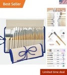 Conda 24 Different Shape Paint Brushes - Durable & Versatile For Artists. Fixed Price $18.99.