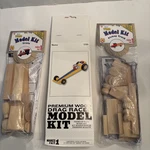 Darice Wood Model Kits. Lot Of Three. 1 Train, Drag Racer And Truck. Ages 8+. Fixed Price $15.00.