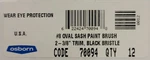 12 Osborn 70094 #8 Oval Sash Paint Brush 2-3/8" Trim Black Bristle 1C1. Fixed Price $49.99.