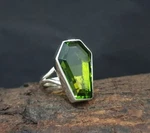 Peridot Ring 925 Sterling Silver Gemstone Band Gift Item Handmade AK4002. Fixed Price $24.42.