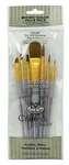 Royal Crafters Choice Brown Taklon Artist- Brush Sets (filbert,round,shader Etc). Fixed Price $11.49.
