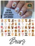 Bears Teddy Waterslide Nail Art Decals Set Of 50 Instructions & Bonus. Fixed Price $5.95.