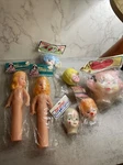 Dollmaking Lot! Nos Vintage Darice Kids Dolls With Heart, Clown, Toilet Paper. Fixed Price $36.00.