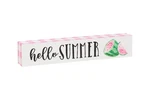 Collins Painting Wooden Watermelon Block Sign Checkered Summer Table Decor. Fixed Price $24.70.