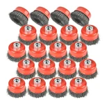 20 Pack Wire Wheel Cup Brush, 3 Inch Crimped For Angle Grinder. Fixed Price $55.19.