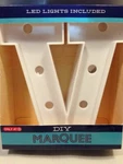 New American Crafts Heidi Swapp Marquee Letter "v" White 6" #B501. Fixed Price $15.95.
