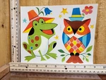 Vintage Frog And Owl Meyercord Water Decal X-564-D. Fixed Price $24.08.