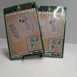 Bucilla Colorpoint Paint Stitching Morning Glories Placement Napkins. Fixed Price $16.00.