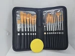 Benicci Premium Artist Paint Brush Set Includes Palette Knife And Case 18 Pieces. Fixed Price $22.50.