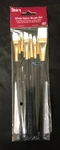 New Darice Studio 71 White Nylon Brush Set 10 Pc Oil Acrylic Watercolor. Fixed Price $12.99.