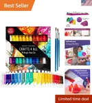 Acrylic Set For Adults And Artists - 24 Pack Of 12ML With 3 .... Fixed Price $15.19.