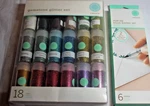 Martha Stewart Gemstone Glitter Set Of 18 Colors + Dual Tip Brush Markers 6 Pcs. Fixed Price $20.00.