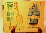 Vintage Meyercord Decals Think Watch Those Calories #379-D 1979. Fixed Price $12.95.