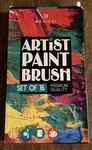 Benicci Artist Paint Brushes, Set Of 16, Zipper Case, New (1193). Fixed Price $8.99.