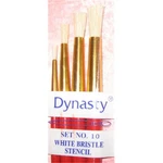 Dynasty Brush Set 10 White Bristle Stencil- 4. Fixed Price $19.95.